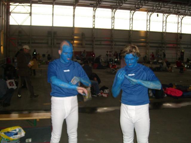 Benny und Winni werden blau